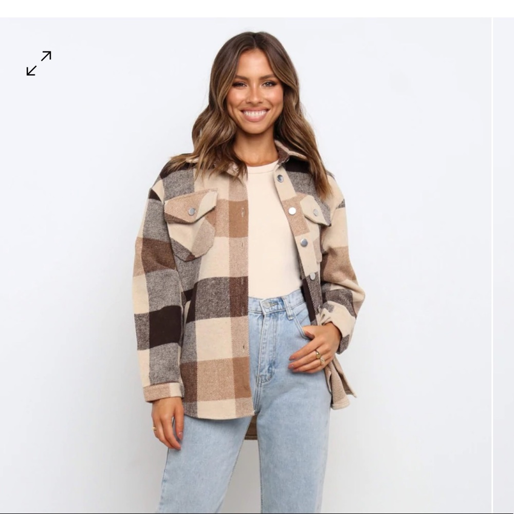 Petal & Pup Adkin Jacket Brown Shacket
